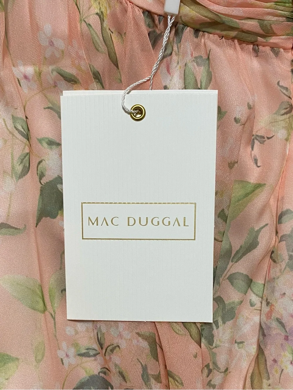 NWT Mac Duggal 67803 Ruffle Tiered Floral Cut-Out Chiffon Gown Maxi Dress Size 4 - Picture 12 of 14
